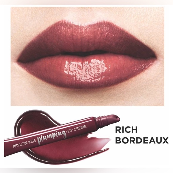 5/$25 Revlon KISS Plumping Lip Crème •RICH BORDEAUX - Picture 1 of 15